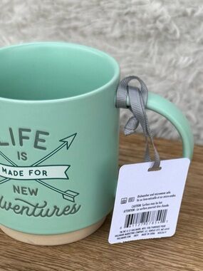 Hallmark Life New Mint Green Ceramic Adventure Mug 16 oz
